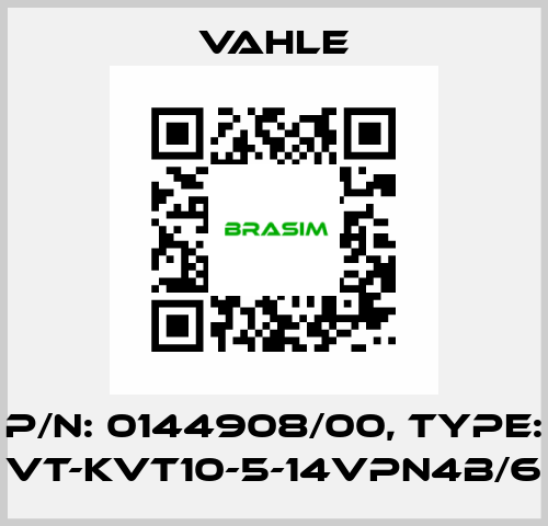 P/n: 0144908/00, Type: VT-KVT10-5-14VPN4B/6 Vahle