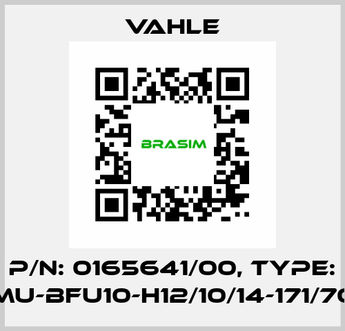 P/n: 0165641/00, Type: MU-BFU10-H12/10/14-171/70 Vahle