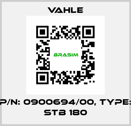 P/n: 0900694/00, Type: STB 180 Vahle