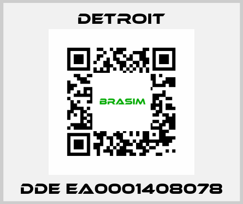 DDE EA0001408078 Detroit