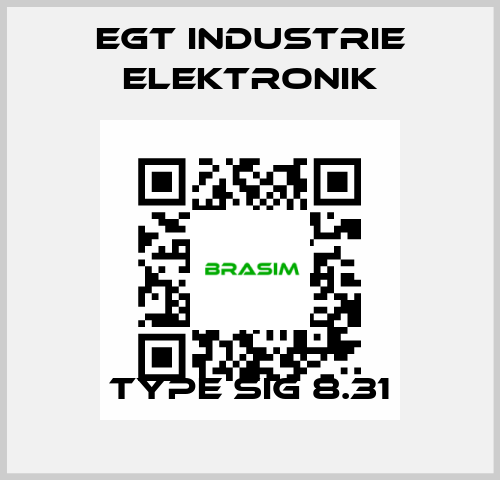 Type SIG 8.31 EGT Industrie elektronik