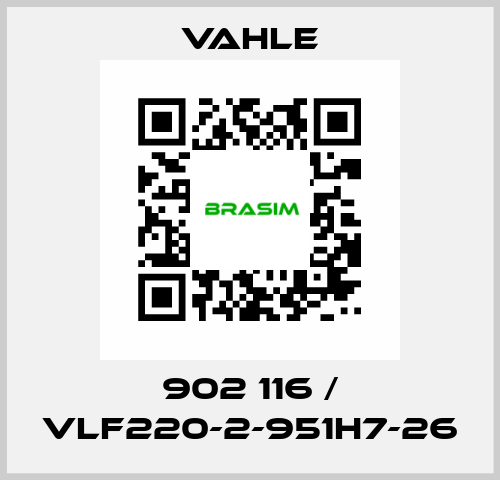 902 116 / VLF220-2-951H7-26 Vahle