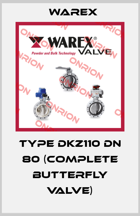 Type DKZ110 DN 80 (complete butterfly valve) Warex