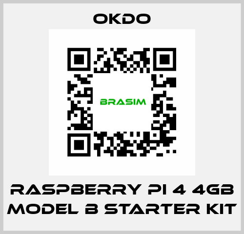 Raspberry Pi 4 4GB Model B Starter Kit Okdo