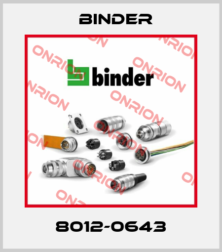 8012-0643 Binder