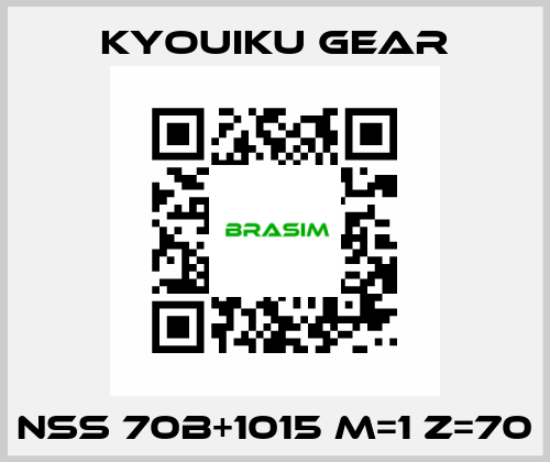 NSS 70B+1015 M=1 Z=70 KYOUIKU GEAR