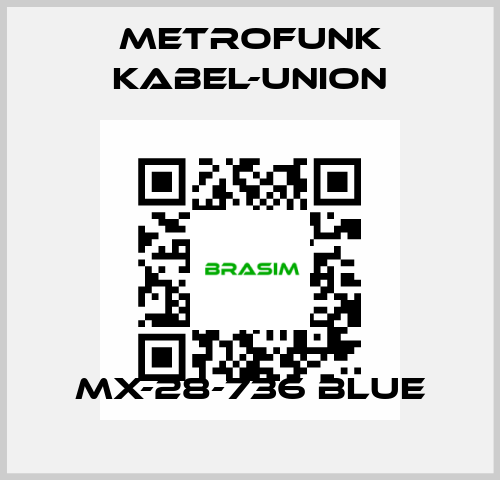 MX-28-736 blue METROFUNK KABEL-UNION