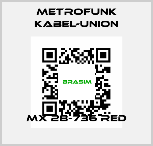 MX 28-736 Red METROFUNK KABEL-UNION