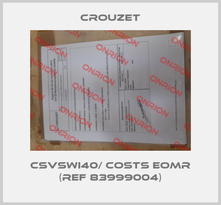 CSVSWI40/ costs EOMR (ref 83999004)-big
