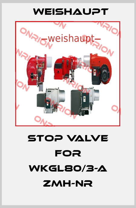 Stop valve for WKGL80/3-A ZMH-NR Weishaupt
