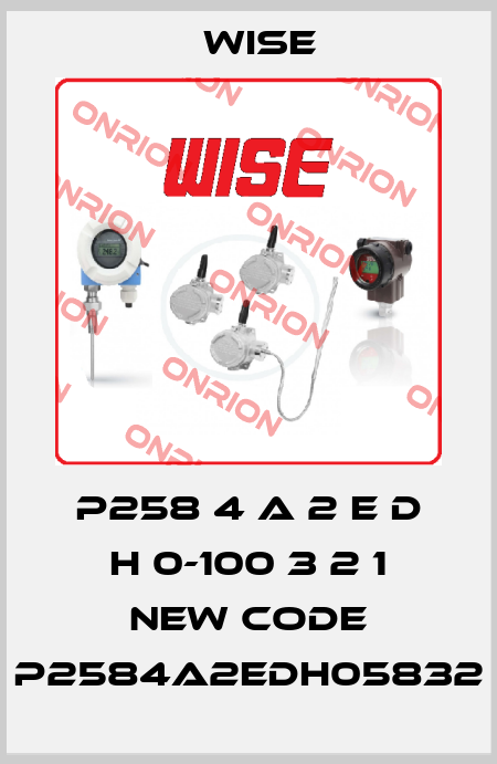 P258 4 A 2 E D H 0-100 3 2 1 new code P2584A2EDH05832 Wise