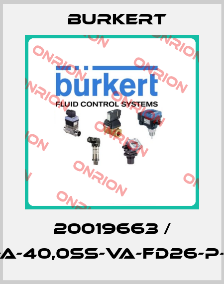 20019663 / 8802-GD-L-A-40,0SS-VA-FD26-P-0-E-H-L-0-0 Burkert