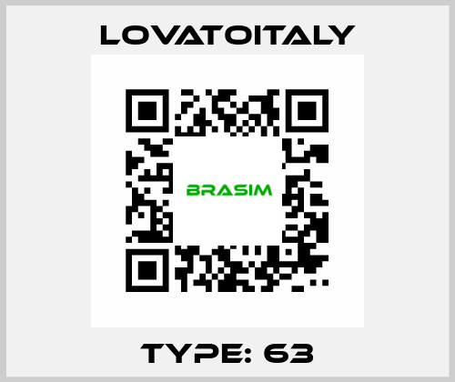 Type: 63 LovatoItaly