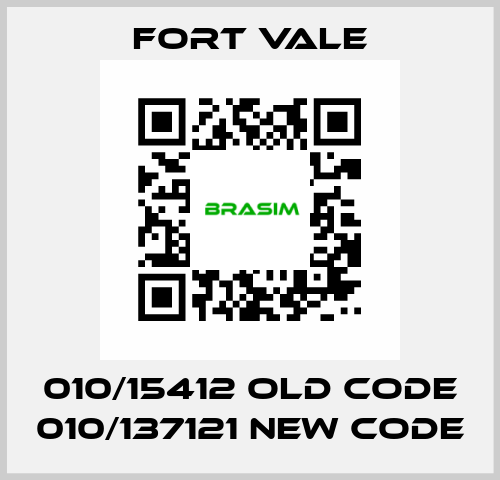 010/15412 old code 010/137121 new code Fort Vale