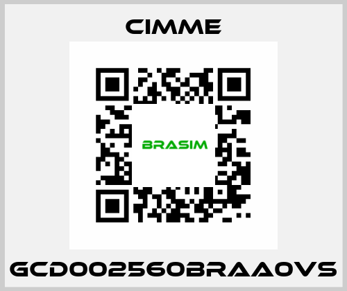 GCD002560BRAA0VS Cimme