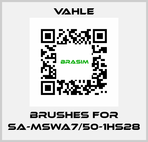 Brushes for SA-MSWA7/50-1HS28 Vahle