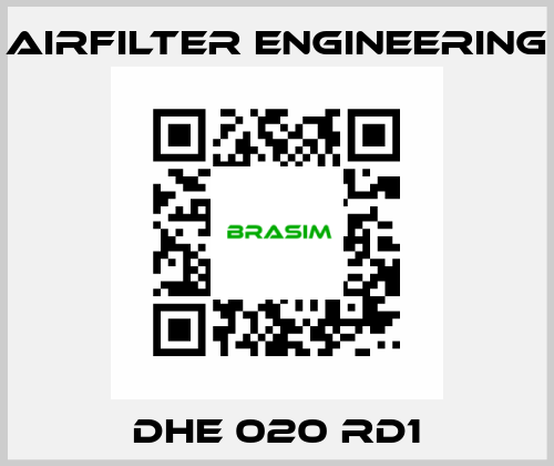 DHE 020 RD1 Airfilter Engineering