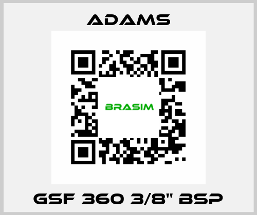 GSF 360 3/8" BSP ADAMS