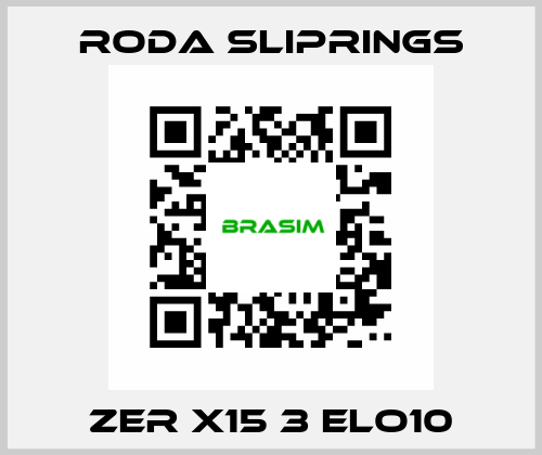 ZER X15 3 ELO10 Roda Sliprings