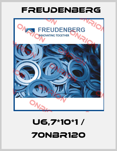 U6,7*10*1 / 70NBR120 Freudenberg