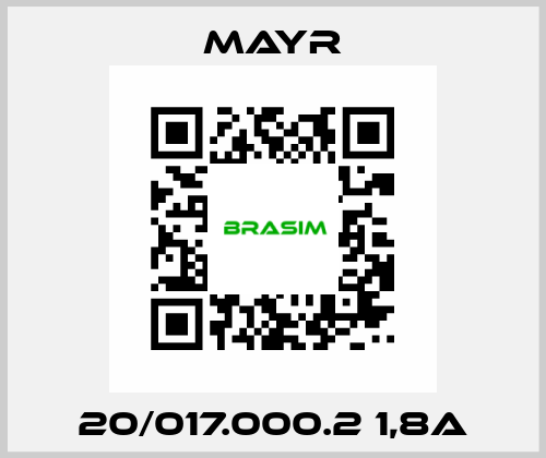 20/017.000.2 1,8A Mayr