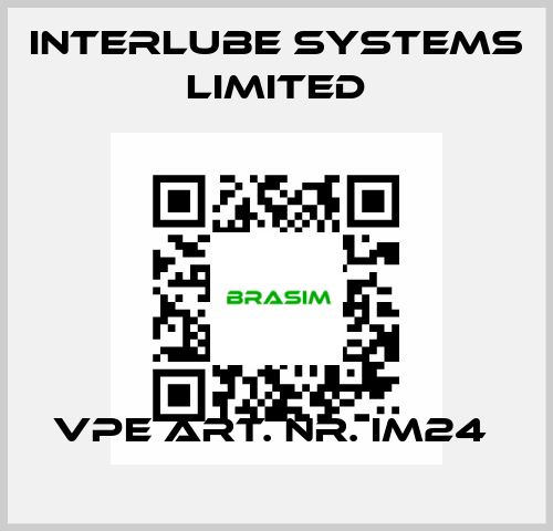 VPE ART. NR. IM24  Interlube Systems Limited