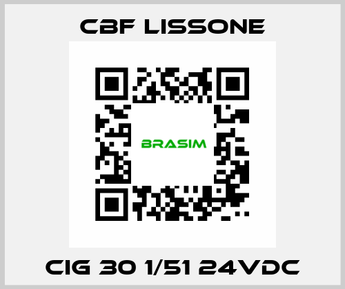 CIG 30 1/51 24VDC CBF LISSONE