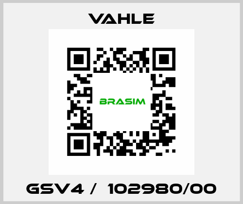 GSV4 /  102980/00 Vahle