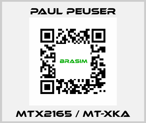 MTX2165 / MT-XKA PAUL PEUSER