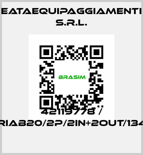 42119778 / CRIAB20/2P/2IN+2OUT/1340 EATAequipaggiamenti s.r.l.