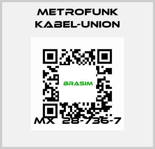 MX  28-736-7 METROFUNK KABEL-UNION