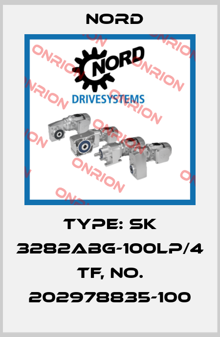 Type: SK 3282ABG-100LP/4 TF, No. 202978835-100 Nord