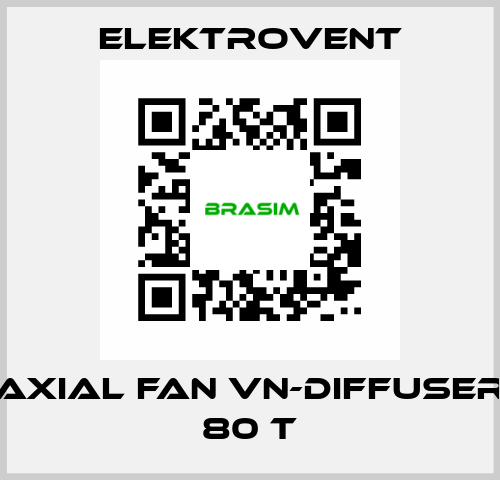 Axial fan VN-Diffuser 80 T ELEKTROVENT