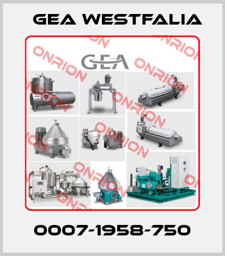 0007-1958-750 Gea Westfalia