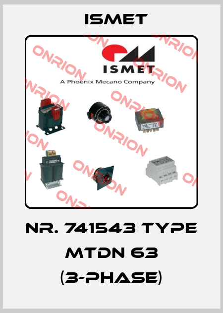 Nr. 741543 Type MTDN 63 (3-Phase) Ismet