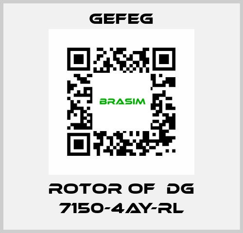 rotor of  Dg 7150-4AY-RL Gefeg