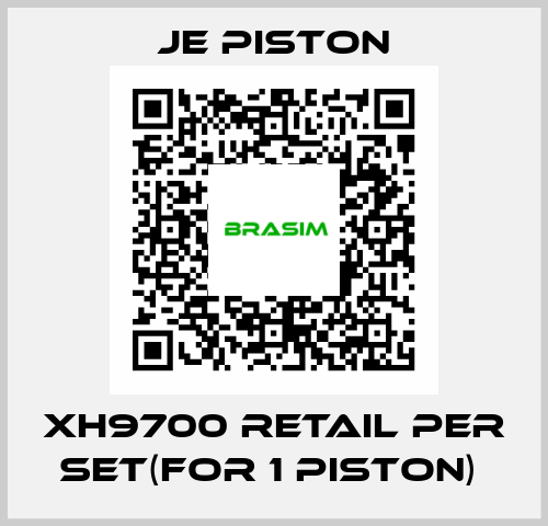 XH9700 RETAIL PER SET(FOR 1 PISTON)  JE Piston