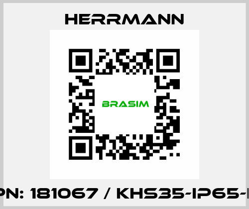 PN: 181067 / KHS35-IP65-L Herrmann