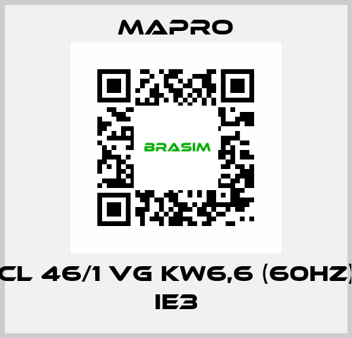 CL 46/1 VG kW6,6 (60Hz) IE3 Mapro