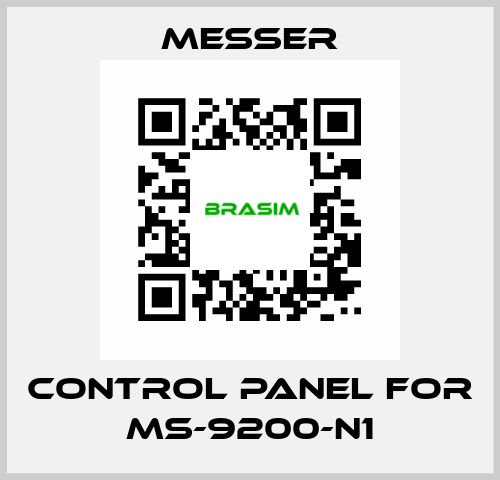 control Panel for Ms-9200-N1 Messer