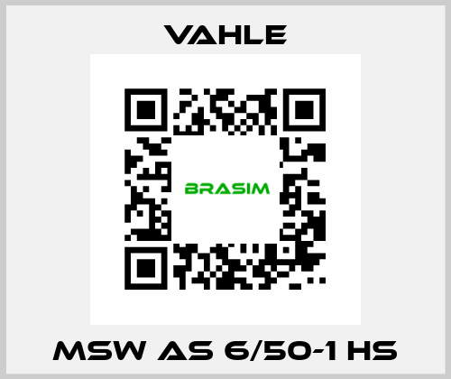 MSW AS 6/50-1 HS Vahle