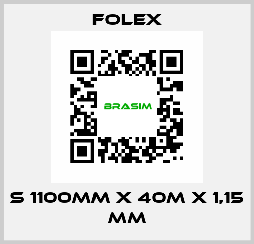 S 1100mm x 40m x 1,15 mm Folex