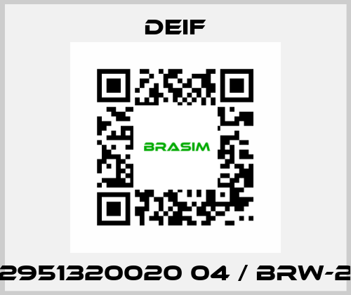 2951320020 04 / BRW-2 Deif