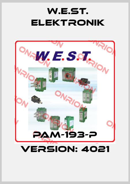 PAM-193-P Version: 4021 W.E.ST. Elektronik