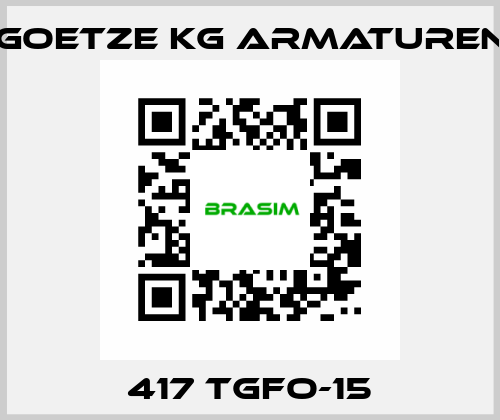 417 tGFO-15 Goetze KG Armaturen