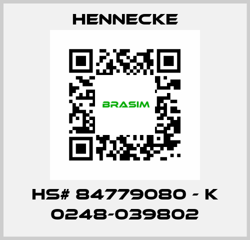 HS# 84779080 - K 0248-039802 Hennecke