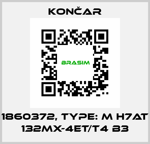 1860372, Type: M H7AT 132MX-4ET/T4 B3 Končar