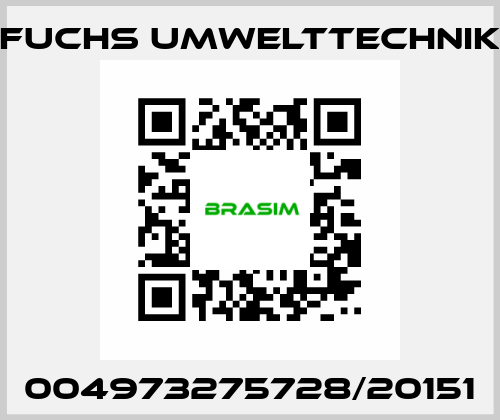 004973275728/20151 Fuchs Umwelttechnik