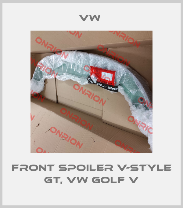 Front spoiler V-Style GT, VW Golf V-big