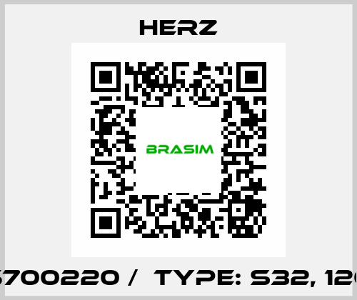 5700220 /  type: S32, 120 Herz